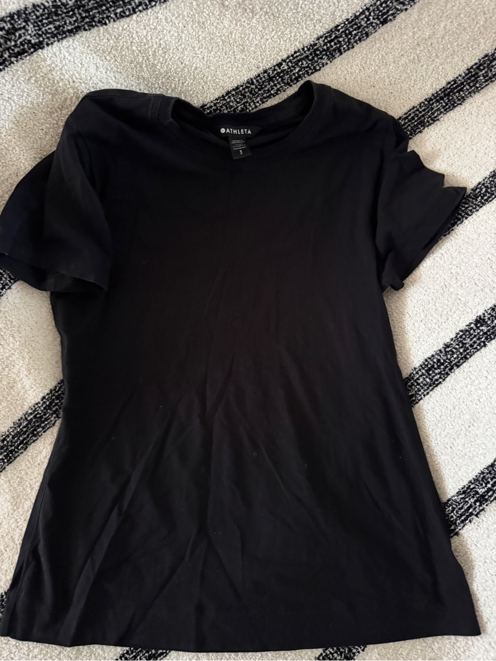 Athleta women's Black Short Sleeve Crew Tee